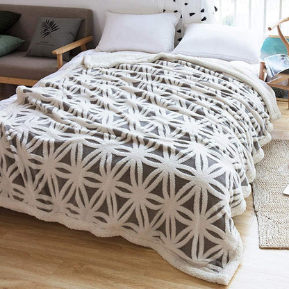 Sherpa Fleece Blanket Gifts for Mom Dad Cozy Soft Throw Blanket for Women Men Birthday Gifts Dual Sided Couch Sofa Bed Blanket (Grey, 71''X 80'')